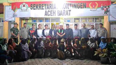 Mahdi Efendi Kunjung Mess Kontingen Aceh Barat di Pidie