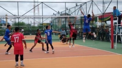 Tim Atlet Volly Putra Nagan Raya Bantai Tim Volly Aceh Timur 3-0 Tampa Balas