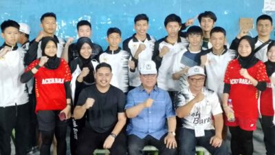 PJ Bupati Aceh Barat Sambangi Atlet Bulutangkis, Ini Pesannya