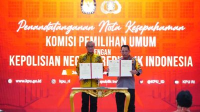 MoU dengan KPU, Kapolri: Syarat Mutlak Jaga Persatuan Kesatuan di Pemilu 2024 