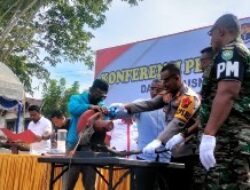 Polres Aceh Barat Musnahkan Puluhan Knalpot Brong Hasil Penindakan Tahun 2022