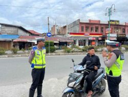 Sat Lantas Polre Aceh Tengah Himbau Masyarakat Tertib Berlalu Lintas