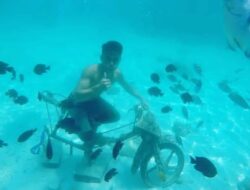 Pegiat Wisata Bersih-Bersih di Dasar Laut Sabang, 80 Kilogram Sampah Plastik Terkumpul