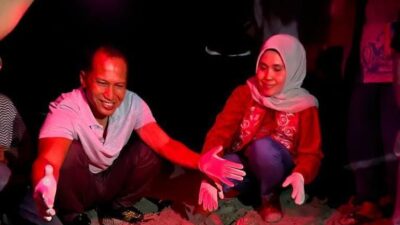 Jaga Ekosistem Biota Laut, Kapolres Simeulue Bermalam di Pantai Along