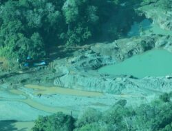 Dirreskrimsus Polda Aceh Bersama Dinas Terkait Pantau Lokasi Tambang Ilegal Lewat Udara