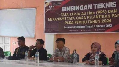 PPK Kecamatan Simeulue Tengah Adakan Bimbingan Teknis