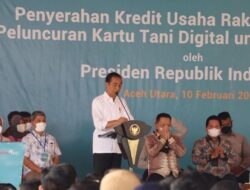 Presiden Jokowi Luncurkan Kartu Tani Digital di Aceh