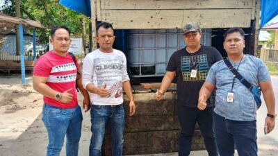 di jalan Prof. A. Majid Ibrahim Lhok Banie, Kecamatan Langsa, Kota Langsa, Kamis (23/02/2023).