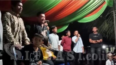 Sambut Tamu Lawatan Desa Lhok Paok, Pemuda Kuta Baru Santuni Anak Yatim