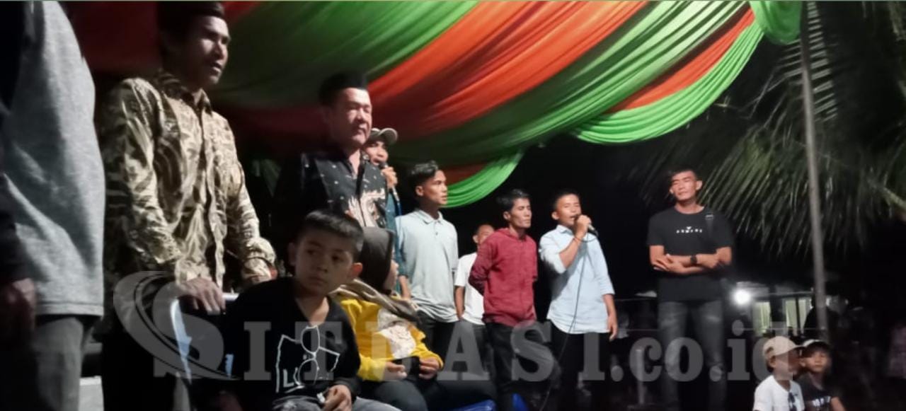 Sambut Tamu Lawatan Desa Lhok Paok, Pemuda Kuta Baru Santuni Anak Yatim 1 desa kuta baru simteng