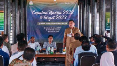 kadisbudpar aceh jumpa pers