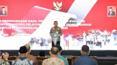 Terima Penghargaan dari Pemerintah, Kapolri: Kami Akan Terus Berupaya Meningkatkan Kualitas Pelayanan Publik