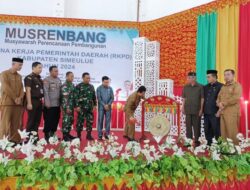 Buka Musrenbang RKPD Tahun 2024, Ini Kata Pj Bupati Simeulue