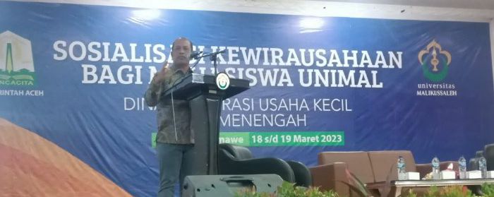 Dukung dan Orbit Pengusaha Muda, Diskop UKM Aceh Gelar Sosialisasi Kewirausahaan 1 Kadiskop UKM Aceh, Azhari S.Ag MSi,