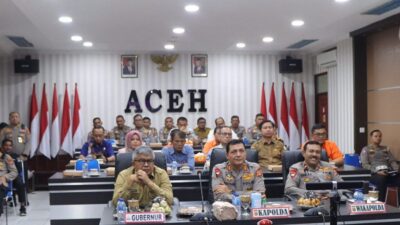 Kapolda Aceh Hadiri Peluncuran Aplikasi Samsat Digital Nasional Secara Virtual