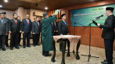 Achmad Marzuki Lantik Dirut Bas Muhammad Syah