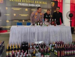 Jelang Ramadhan Satreskrim Polresta Banda Aceh Amankan 234 Miras