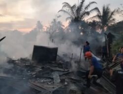 Akibat Korsleting Listrik, 4 Unit Rumah Hangus Terbakar di Aceh Tamiang