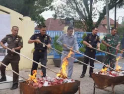 Bea Cukai Langsa Musnahkan Ribuan Batang Rokok Ilegal Senilai Rp160,9 Juta