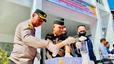 Kejari Aceh Barat Musnahkan 1 Kg Sabu Hasil Pengungkapan Tim Satgasus