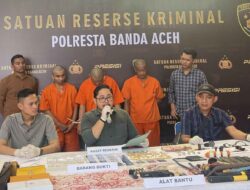 Polisi Tangkap Pelaku Pecurian di Banda Aceh, Kerugian Capai Rp604 Juta