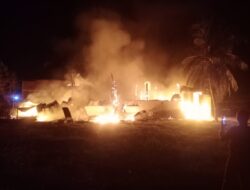 Korsleting Listrik, Tiga Unit Rumah Warga di Bireuen Ludes Terbakar