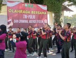 Perkuat Sinergitas, TNI-Polri dan CJS Gelar Senam Bersama