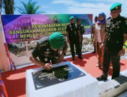 Danrem 012/TU Resmikan Bangunan Ujung Karang Heritage Bekas Peninggalan Tsunami Aceh