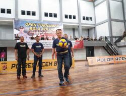 Danrem 012/TU Hadiri Pembukaan Turnamen Bola Voli Kapolres Cup II 2023