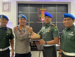 Kabidpropam Polda Aceh Dapat Kejutan dari Danpomdam IM Dimomen HUT Bhayangkara ke-77