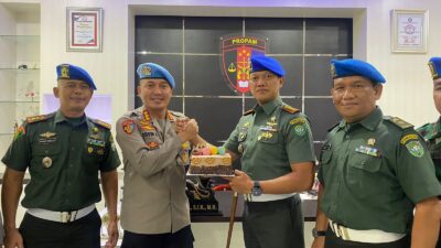 Kabidpropam Polda Aceh Dapat Kejutan dari Danpomdam IM Dimomen HUT Bhayangkara ke-77