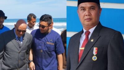 kolase foto ketua dprk dan investor
