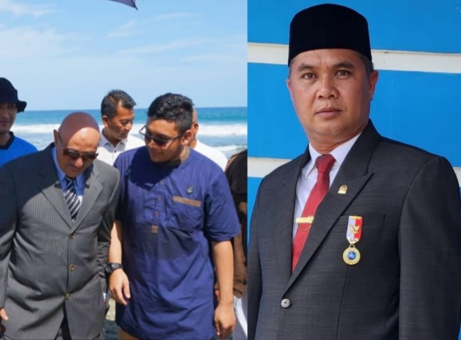 kolase foto ketua dprk dan investor