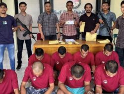 Polisi Tangkap Delapan Tersangka Pengedar Narkoba di Nagan Raya