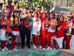 Emak-emak Pesenam Kota Pendekar Ambil Bagian Gebrak HUT RI ke-78