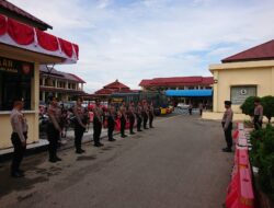 Personel Sat Samapta Polres Langsa Gelar Latihan Jarmat