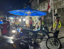 Antisipasi Kejahatan, Tim Sat Samapta Polres Langsa Gelar Patroli Malam