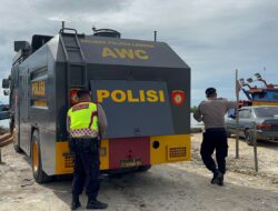 Kesulitan Air Bersih, Kapolres Langsa Terjunkan Water Cannon