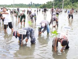 Lestarikan Lingkungan Kapolres Simeulue Tanam 1000 Batang Mangrove