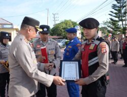 Raih Juara Bela Diri Judo, Dua Personel Satmapta Terima Penghargaan Dari Kapolres Langsa