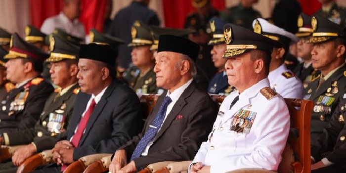 Upacara peringatan hari ulang tahun (HUT) ke-78 Kemerdekaan Republik