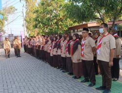 Civitas SMKN 1 Geger Madiun Gelar Upacara Hari Pramuka ke-63