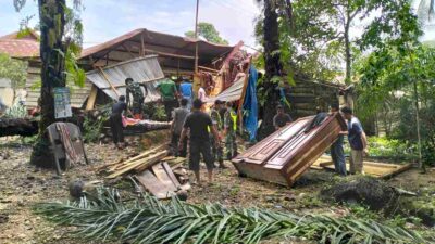 Akibat Hujan Deras dan Angin Kencang, Empat Rumah Warga di Aceh Timur Rusak