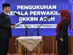 Kukuhkan Kepala Perwakilan BKKBN Aceh, Ini Pesan Pj Gubernur