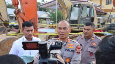 Polisi Tangkap Enam Penambang Galian C Ilegal di Aceh Timur