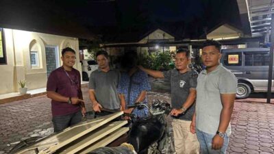 Pelaku pencuri pintu rumah warga
