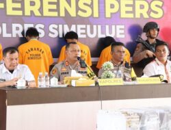 Polisi Tangkap Empat Pelaku Pencurian Baterai Tower Telkomsel di Simeulue