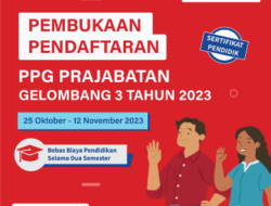 Telah Dibuka, Yuk Daftar PPG Prajabatan Gelombang 3