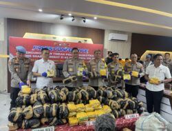 Polda Aceh Gagalkan Penyelundupan Ratusan Kilogram Narkoba Jaringan Internasional
