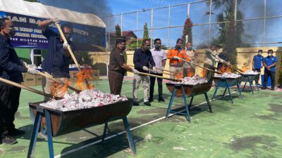 Bea Cukai Aceh Musnahkan Rokok Ilegal Senilai Rp 14 Miliar Lebih